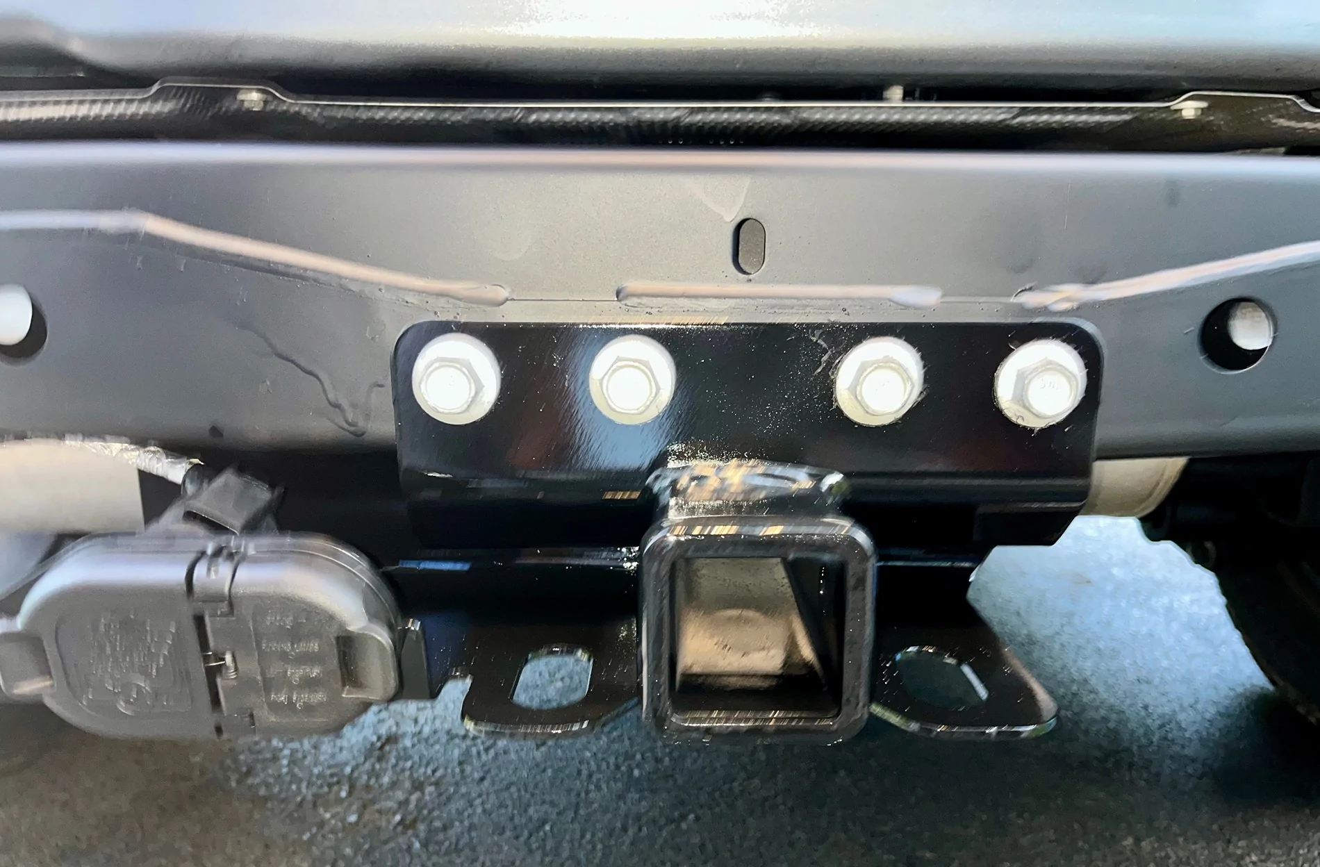 Ford Bronco How to remove metal cover to install trailer hitch IMG_7958