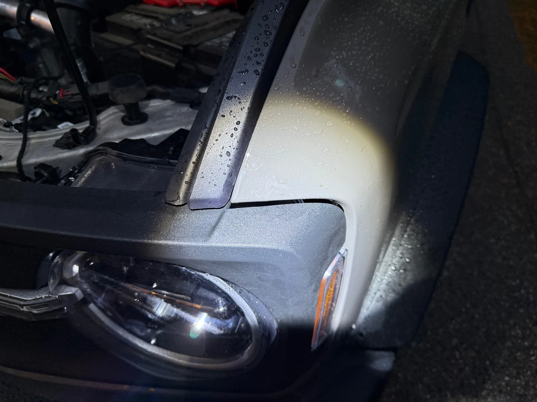 Ford Bronco Issues with installing grille after installing grille lights IMG_2304