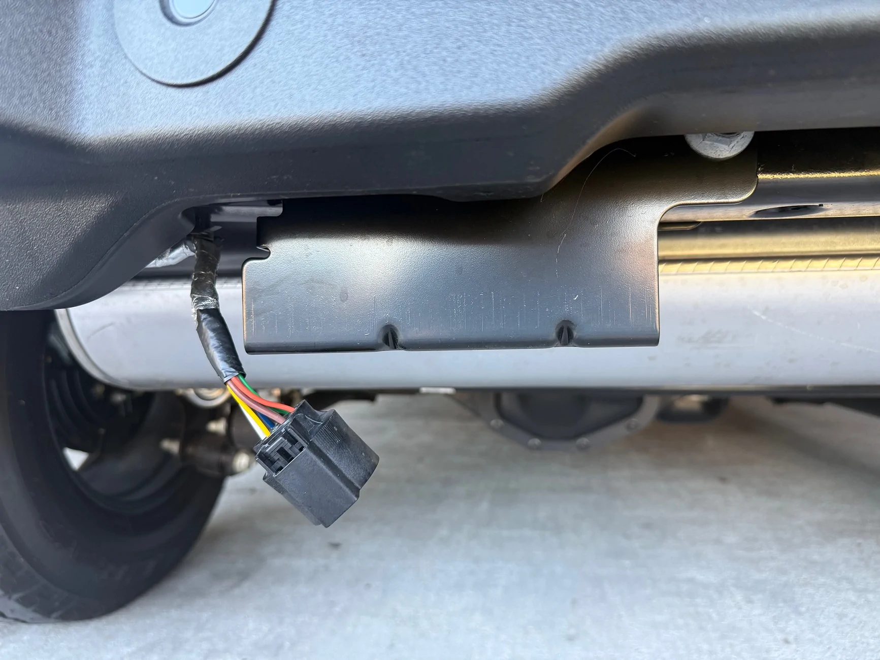Ford Bronco How to remove metal cover to install trailer hitch IMG_9278