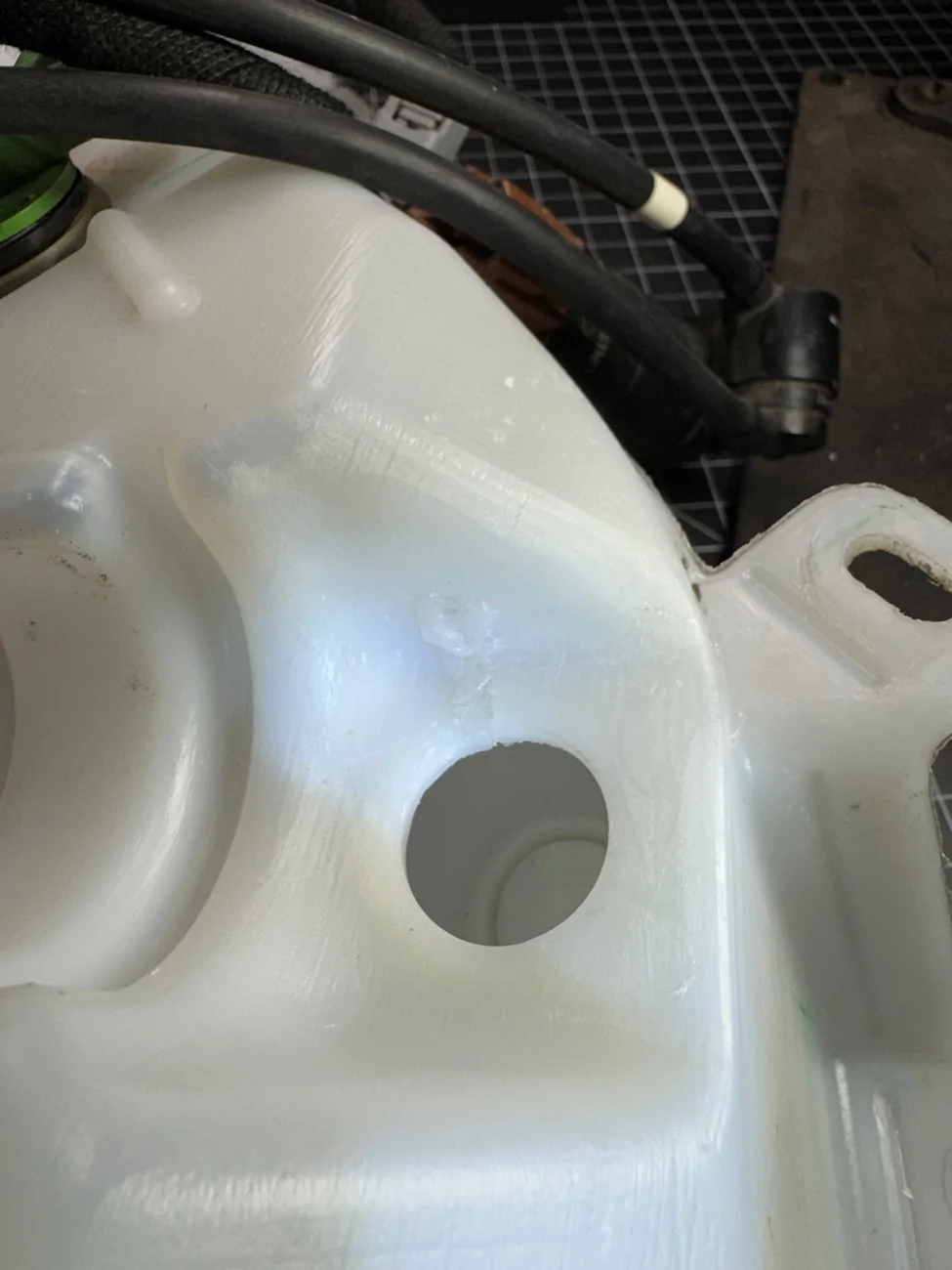 Ford Bronco Windshield washer reservoir leaking - how to replace? IMG_9383