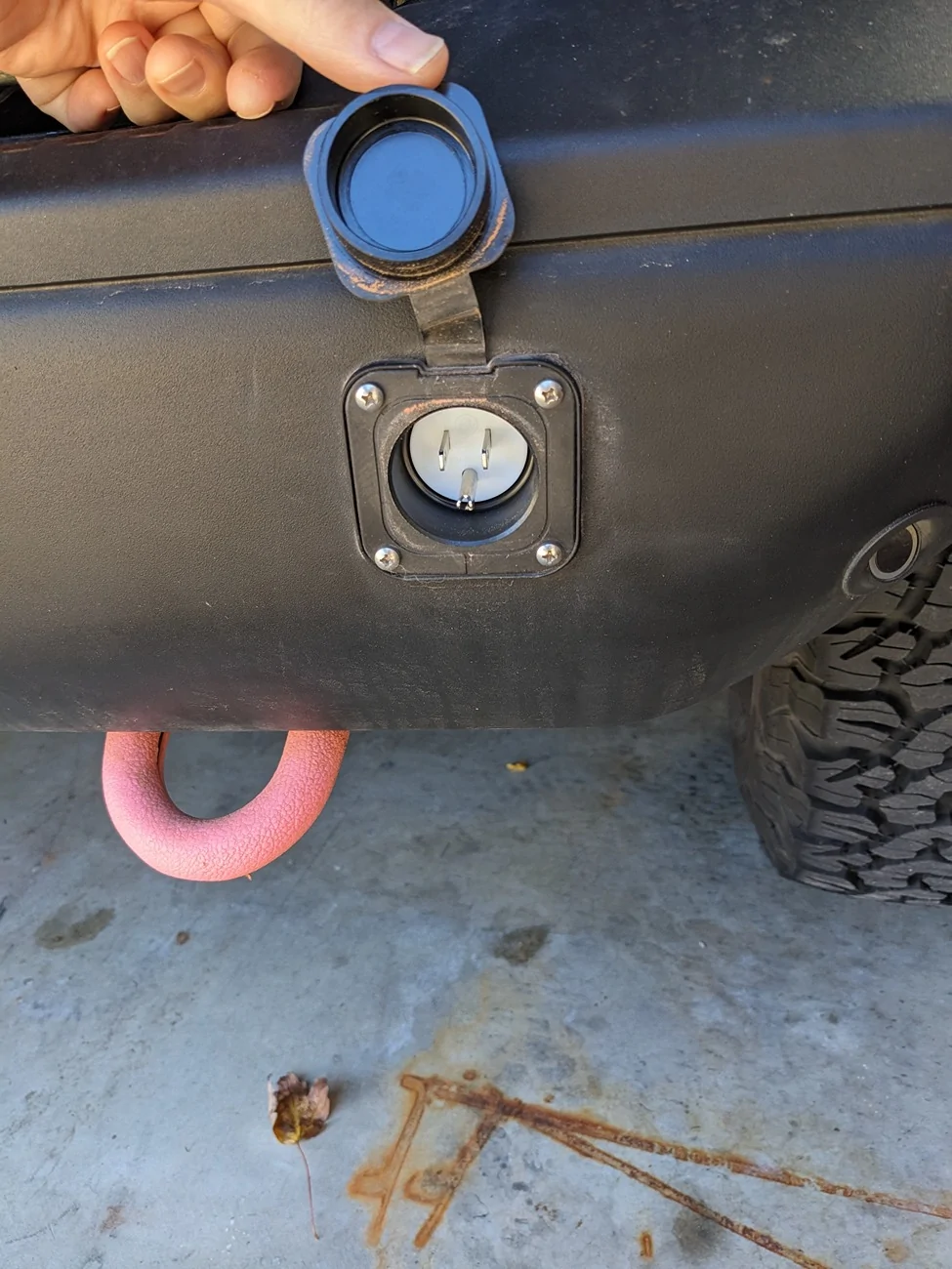 Ford Bronco Any ideas for shore power mounting bracket? PXL_20251029_132350952
