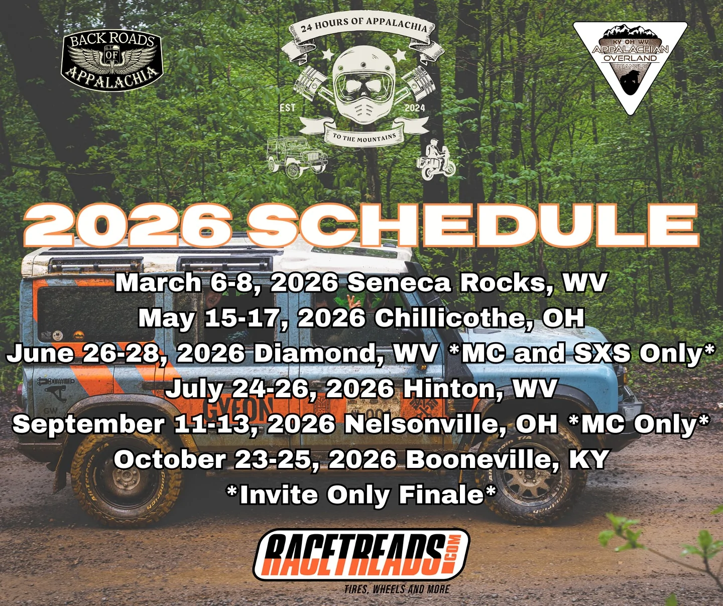 24 Hours of Appalachia Rally - 45 rigs started but only 10 finished ...