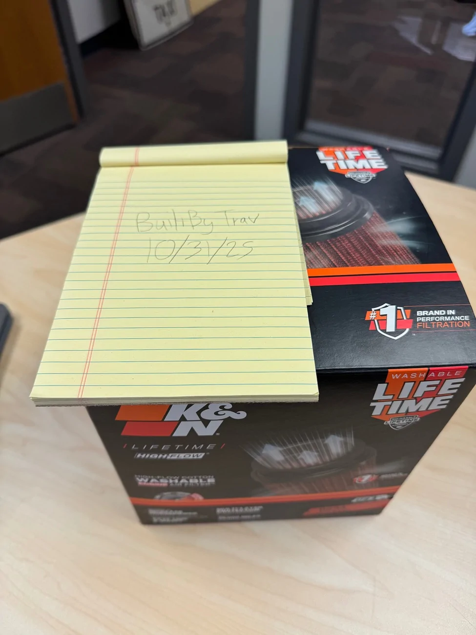 Ford Bronco K&N PERFORMANCE AIR FILTER - NEW OPEN BOX - WILL SHIP - $60 IMG_7753