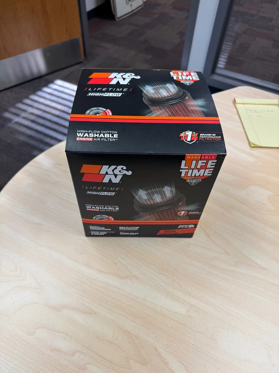 Ford Bronco K&N PERFORMANCE AIR FILTER - NEW OPEN BOX - WILL SHIP - $60 IMG_7748