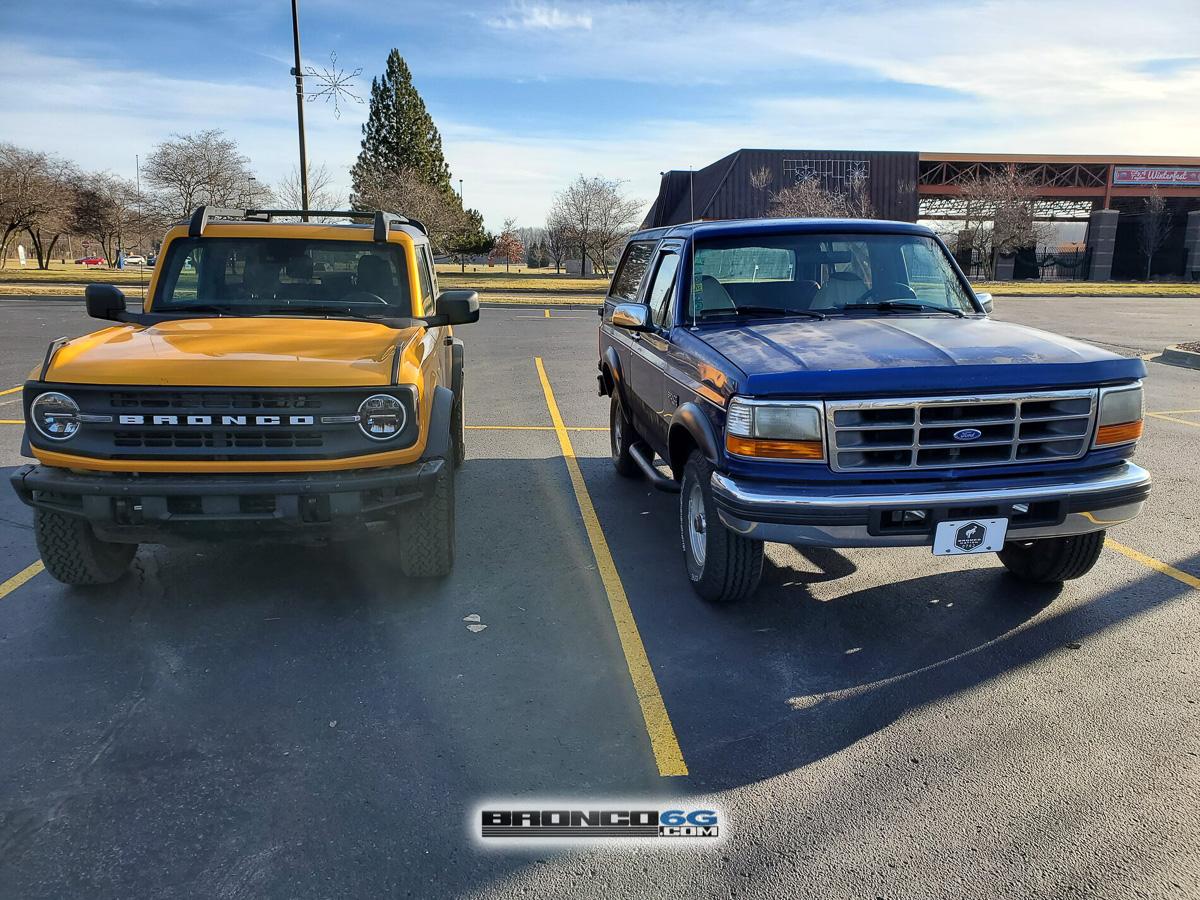 Ford Bronco 1996 Eddie Bauer vs 2021 Bronco Black Diamond 2-Door (with measurements) 2021-Black-Diamond-Bronco-vs-1996-Eddie-Bauer-1