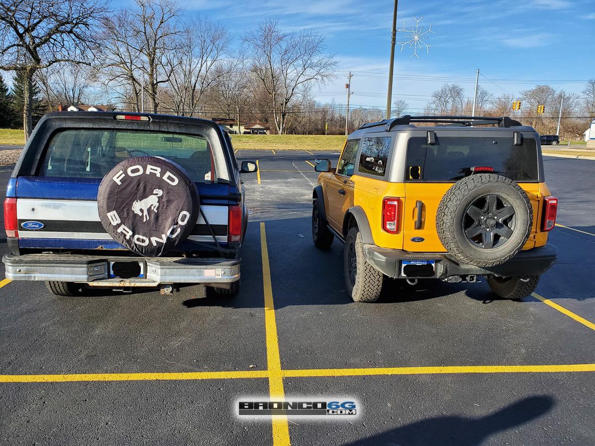 Ford Bronco 1996 Eddie Bauer vs 2021 Bronco Black Diamond 2-Door (with measurements) 2021-Black-Diamond-Bronco-vs-1996-Eddie-Bauer-2