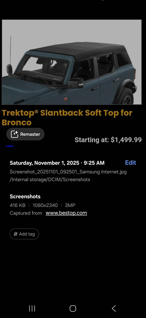 Ford Bronco Bronco Soft Top for sale Screenshot_20251101_155714_Gallery