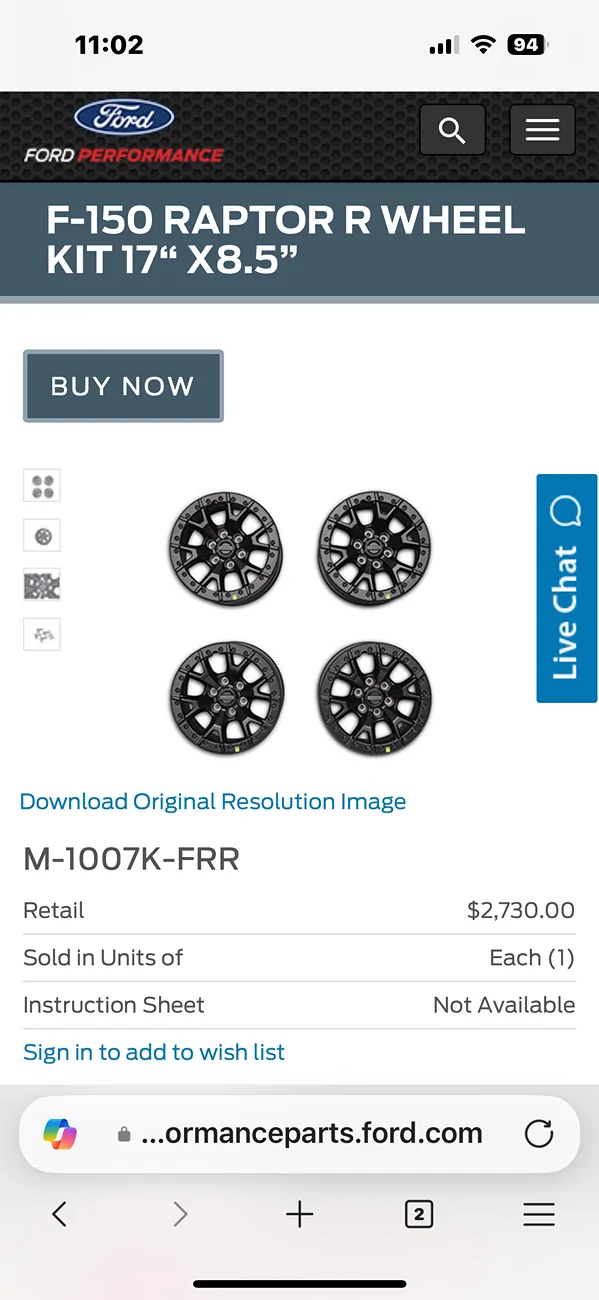 Ford Bronco Raptor R wheels on Bronco Raptor IMG_4738