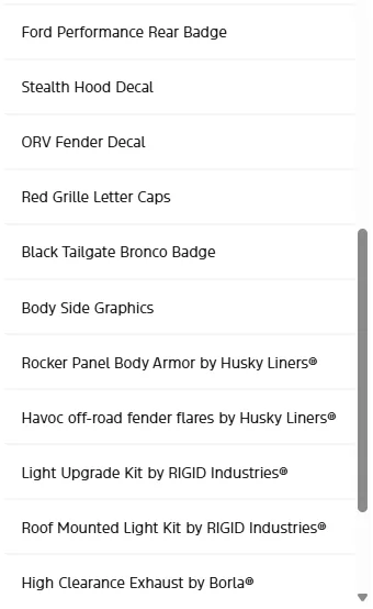 Ford Bronco Bronco FPORV Package Concept debut at SEMA 2025 Screenshot 2025-11-07 083945