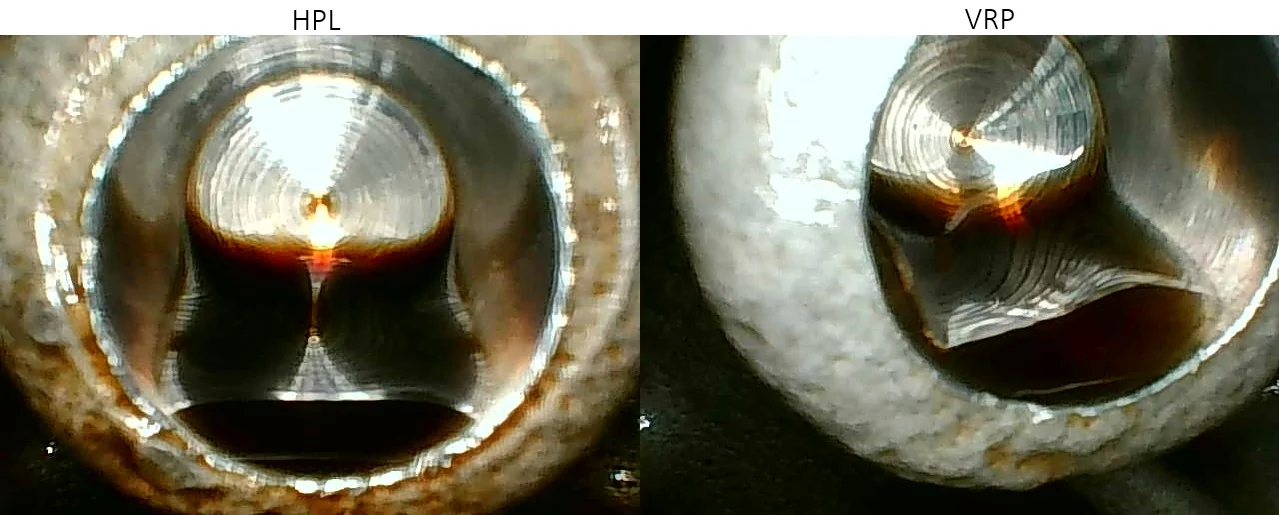 Ford Bronco 2.7L Engine Borescope Pictures of Valvoline Restore and Protect 5W-30 vs HPL 0W-30 7