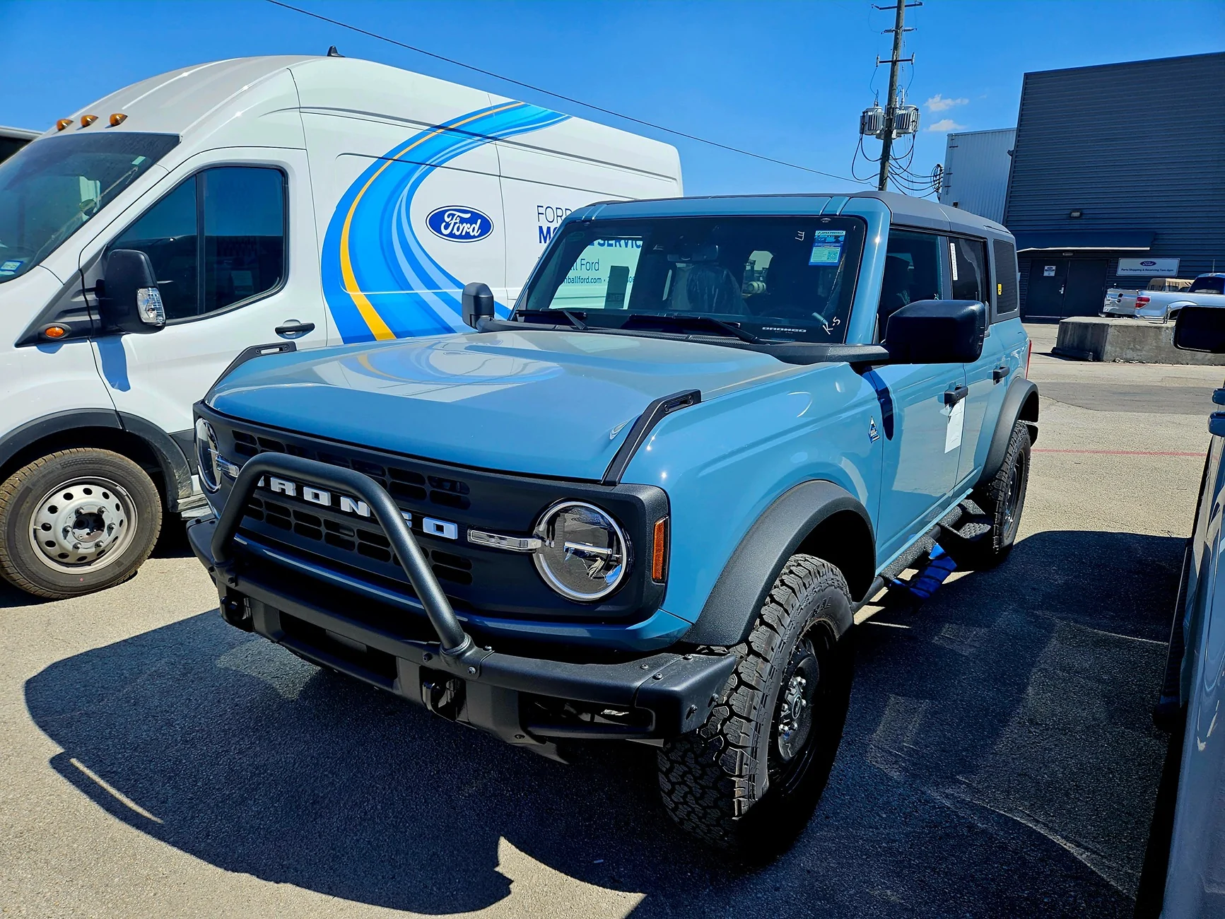 Ford Bronco 2023 Bronco Black Diamond Makeover! Retro stripes, white Method wheels, Grabber ATX tires 20230818_155913