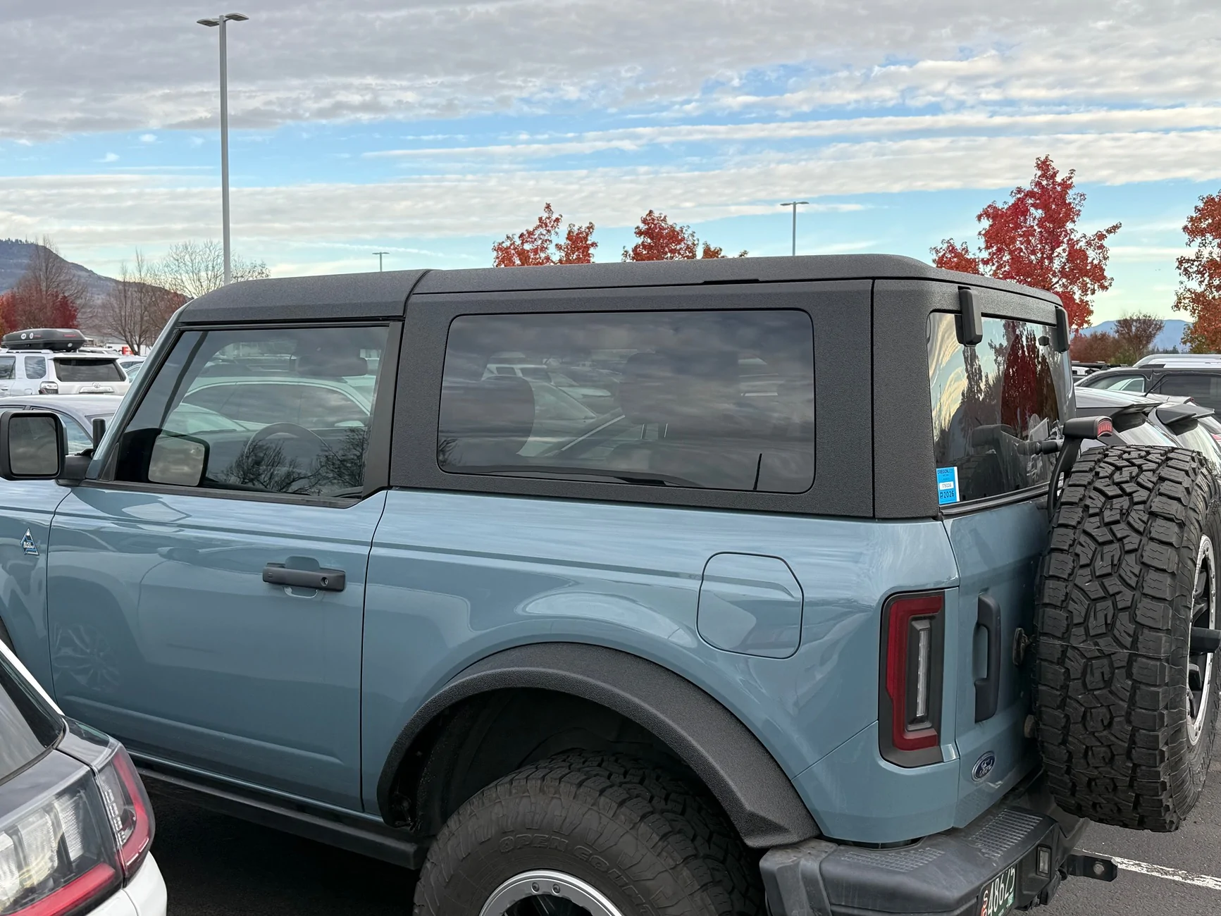 Ford Bronco Bedliner spray on the hard top roof + fender flares? Yes please! IMG_1326