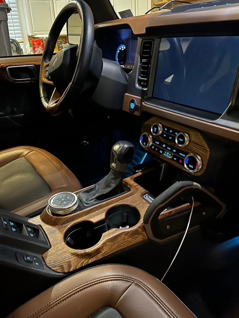 Ford Bronco Wood trim inserts installed IMG_6922