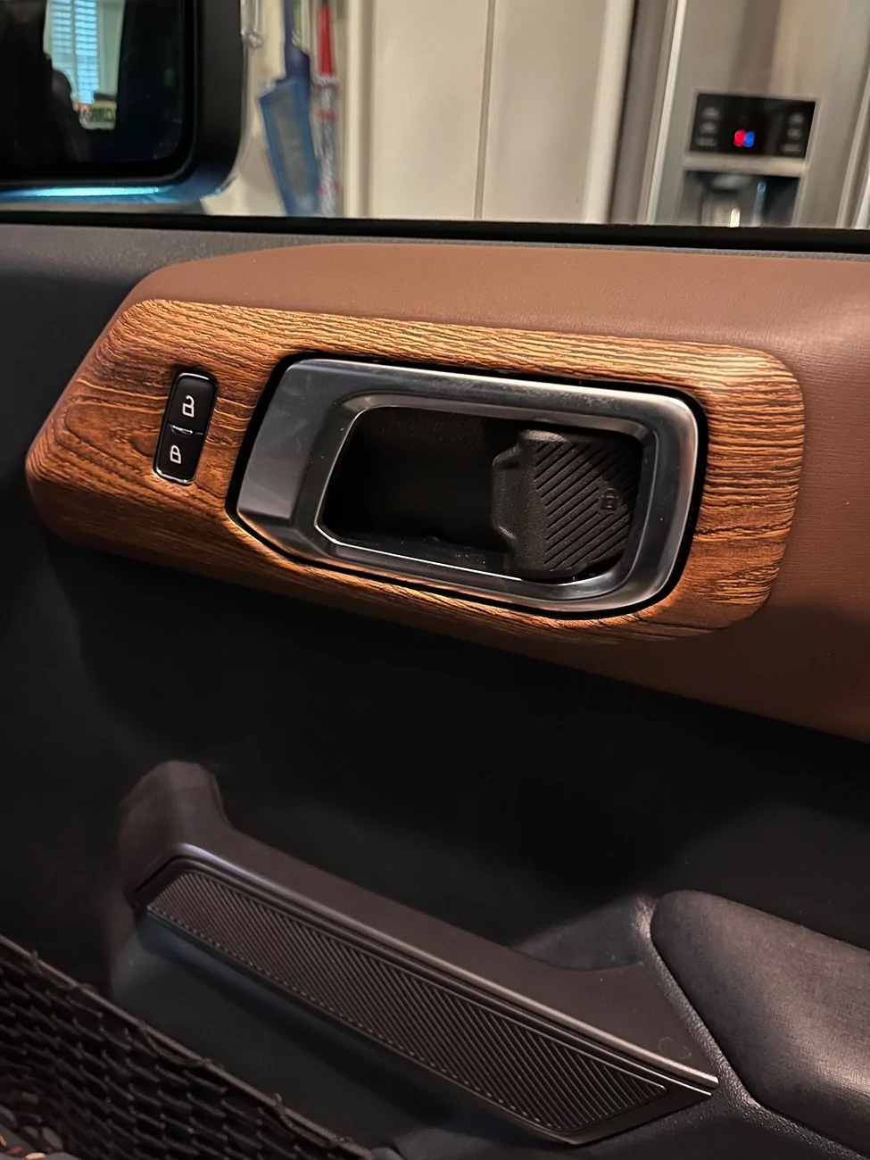 Ford Bronco Wood trim inserts installed IMG_6924