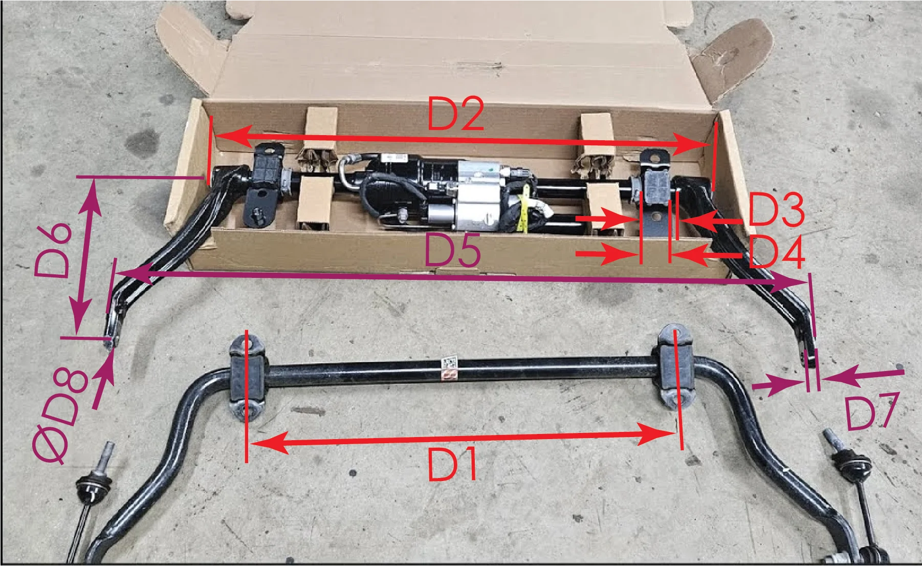 Ford Bronco BWI Bronco Stabilizer Bar Disconnect Technical Information bronco sb illus