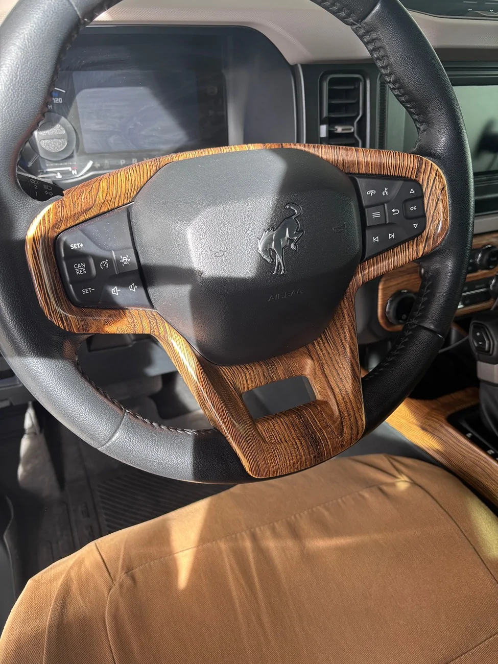 Ford Bronco Wood trim inserts installed IMG_1529