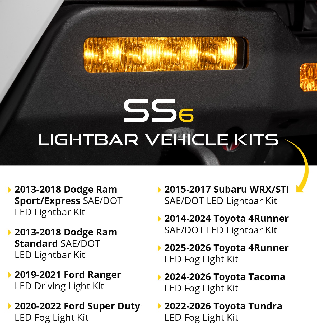 Ford Bronco NOW Available! NEW SS6 Lightbars and Kits | Diode Dynamics IoLhXLP