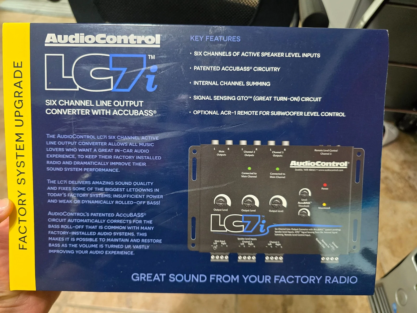 Ford Bronco High level inputs from B&O subwoofer LC7i