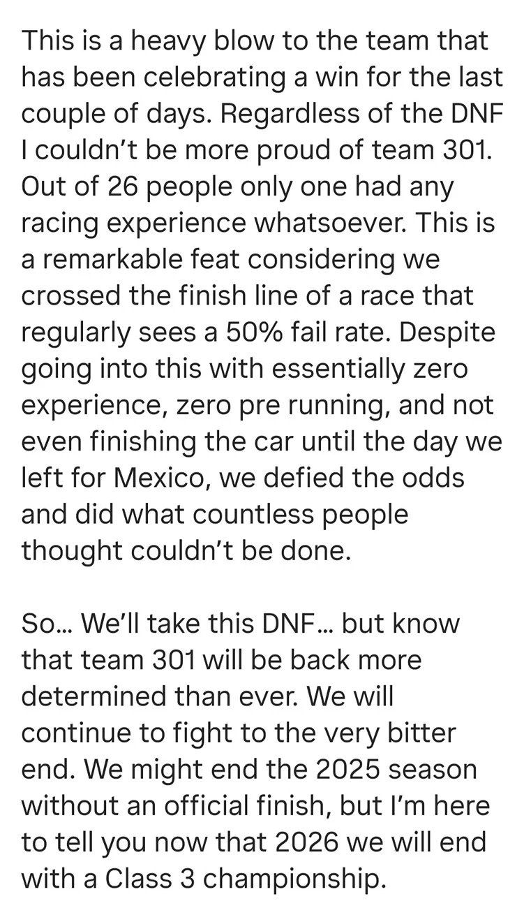 Ford Bronco First 2 Door Bronco to Tackle Baja 1000 Wins, Then Loses Class 3 #301 Screenshot_20251124_225656_Instagram