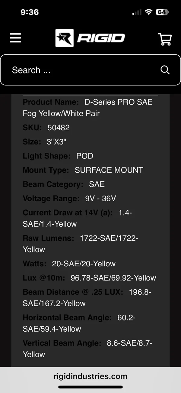 Ford Bronco Fog light setup IMG_7517