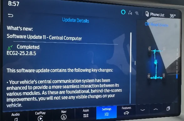 Ford Bronco Phone Volume adjust randomly and mutes audio 1764096385286-9