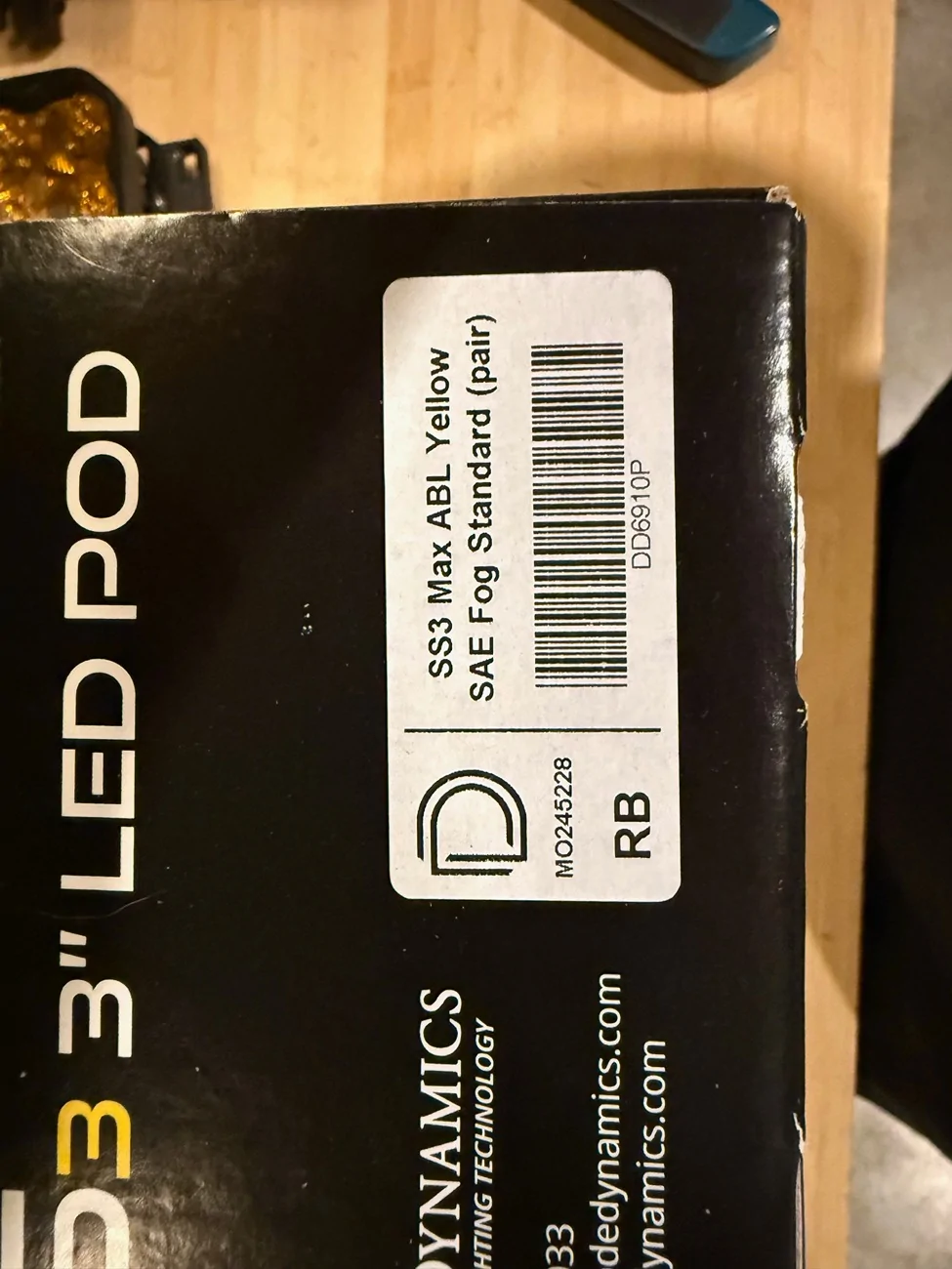 Ford Bronco Diode Dynamics SS3 MAX Yellow SAE Fogs with Capable Bumper Mount SS3 Label