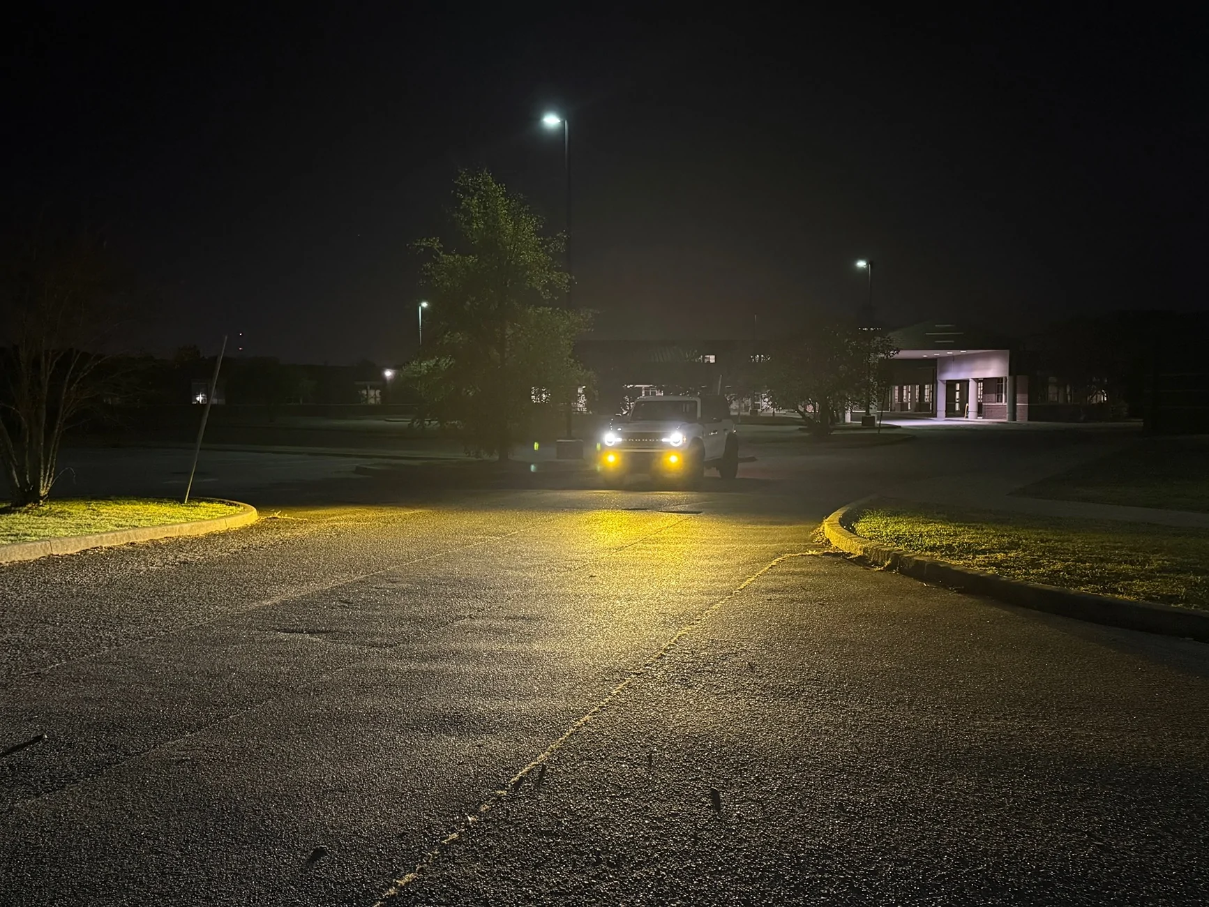 Ford Bronco Diode Dynamics SS3 MAX Yellow SAE Fogs with Capable Bumper Mount SS3 Far