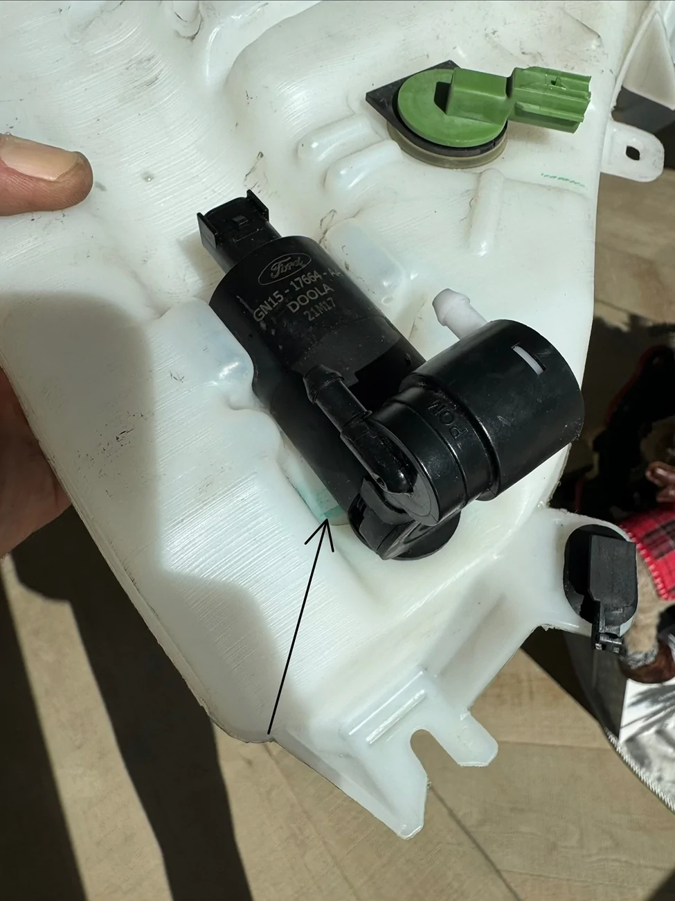 Ford Bronco Windshield washer reservoir leaking - how to replace? IMG_2933