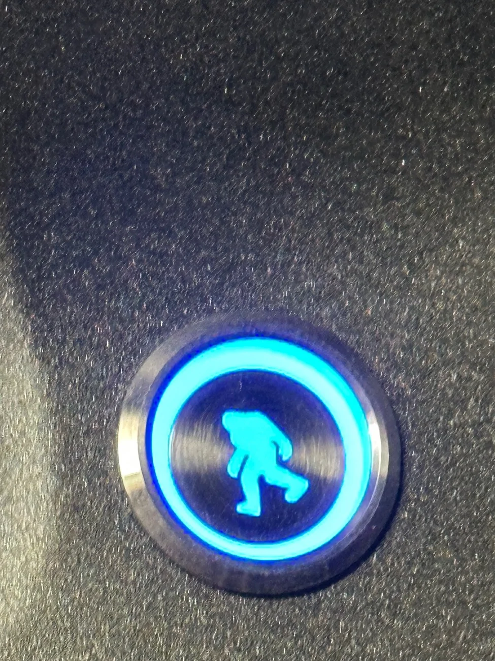 Ford Bronco Installed grille light bar and activation button IMG_3295