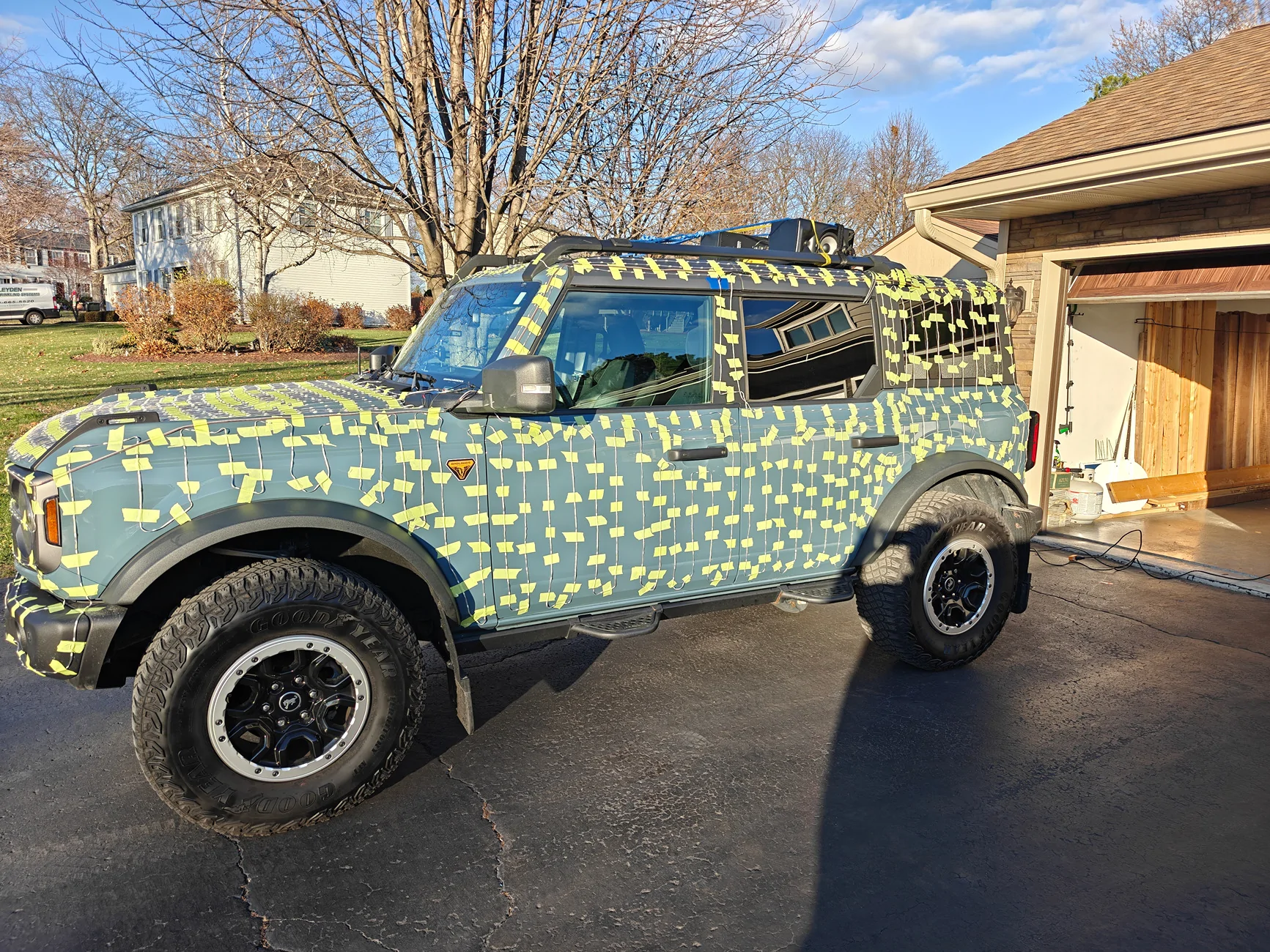 Ford Bronco Am I doing this holiday thing right? Bronco holiday lights IMG20251128145958