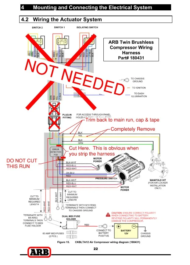 Ford Bronco How To - ARB Brushless Twin Compressor Install Wiring Harness Main