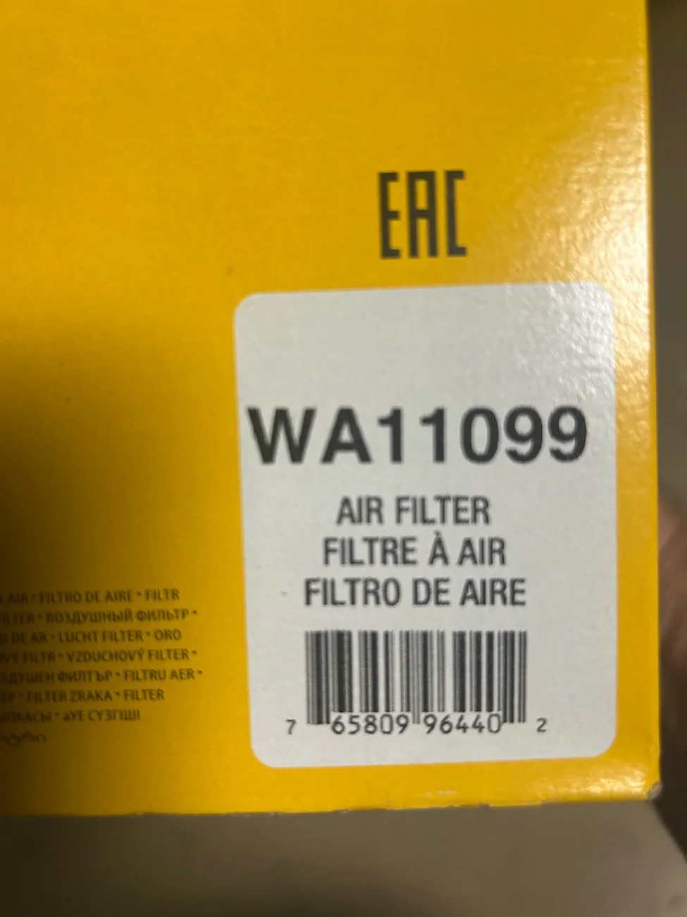 Ford Bronco 18k air filter IMG_1278