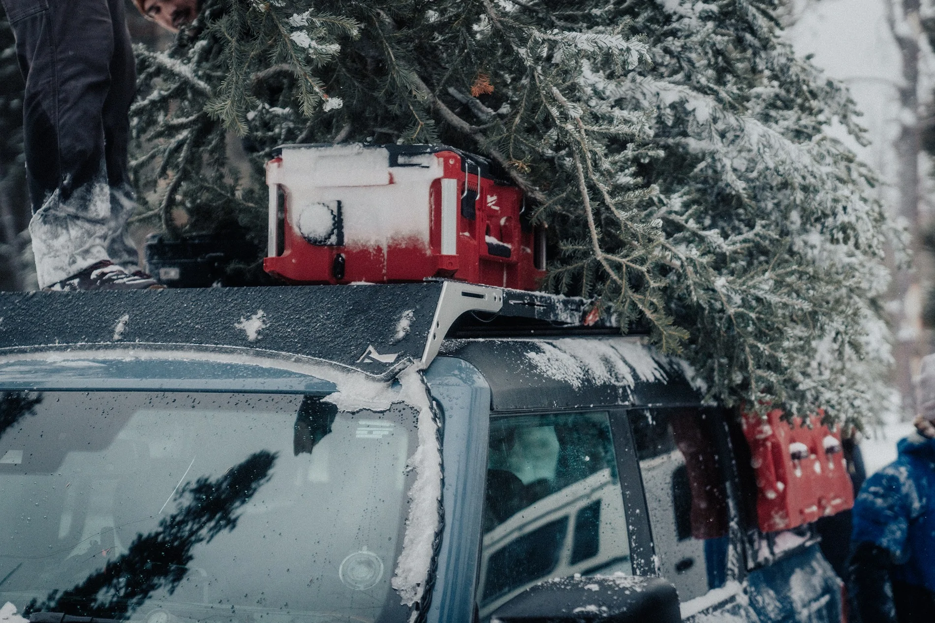 Ford Bronco Merry Christmas from TrailRax🎄 Snow Wheeling Fun this Weekend AK_06956