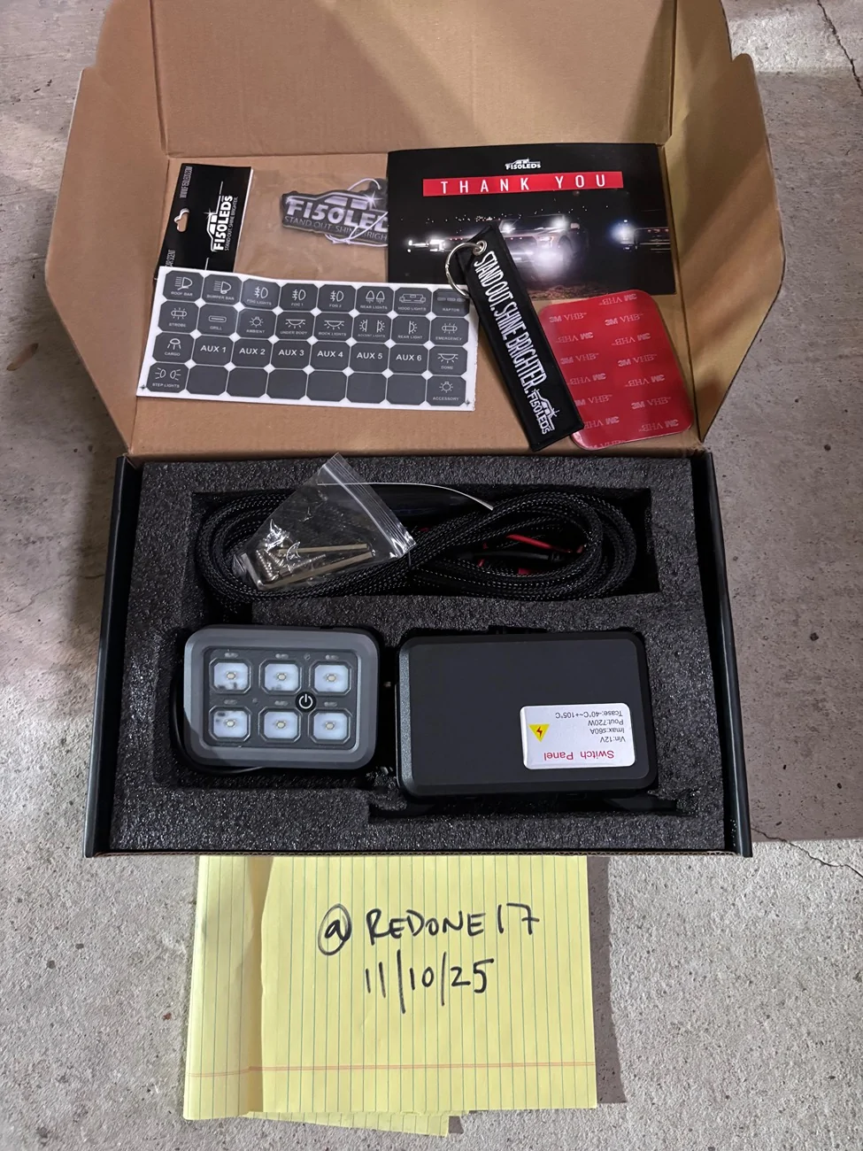 Ford Bronco F150LEDs - 2021+ FORD BRONCO LED AUX SWITCH PANEL - $150 IMG_2992