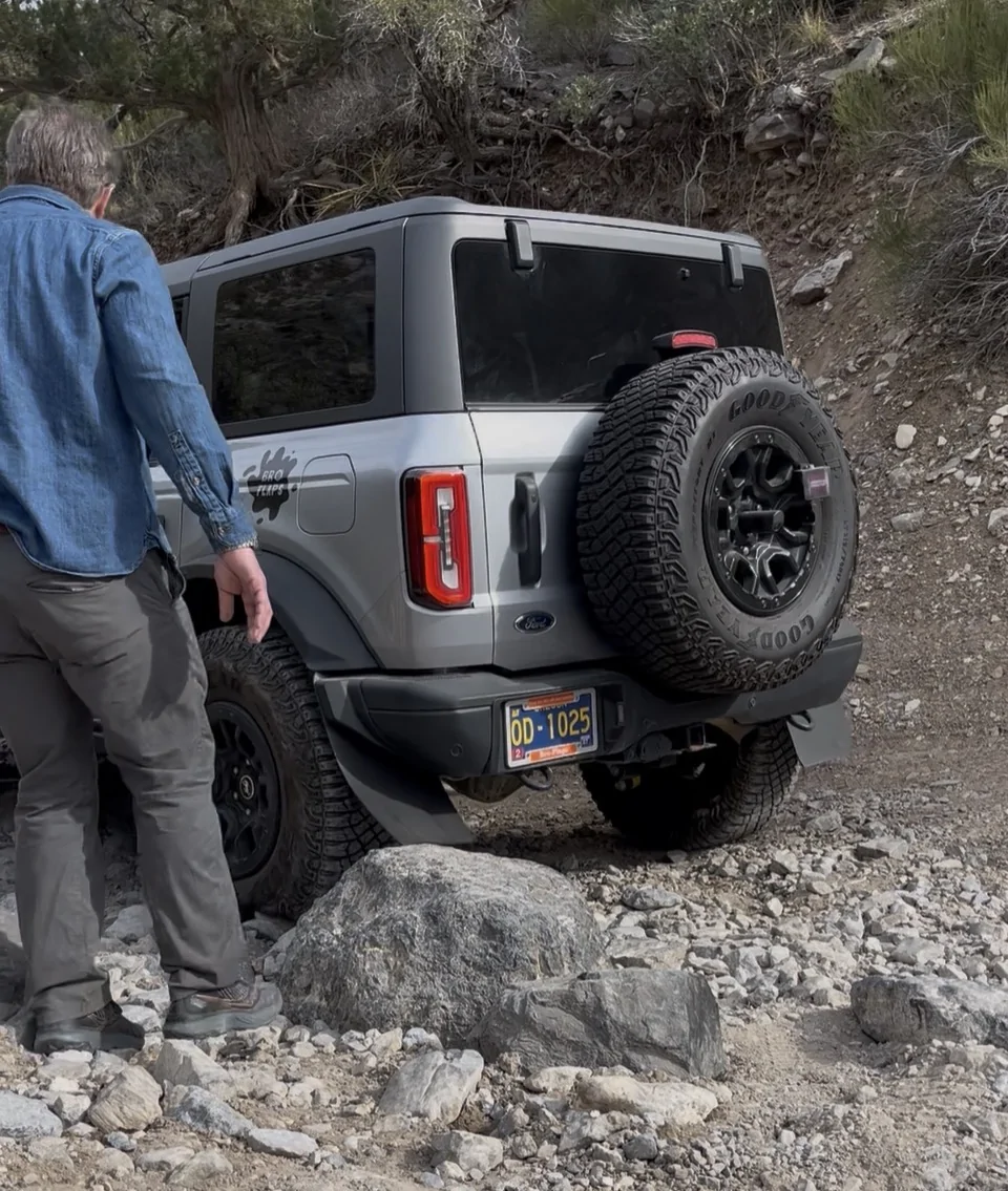 Ford Bronco Are these no drill mud flaps? IMG_3403