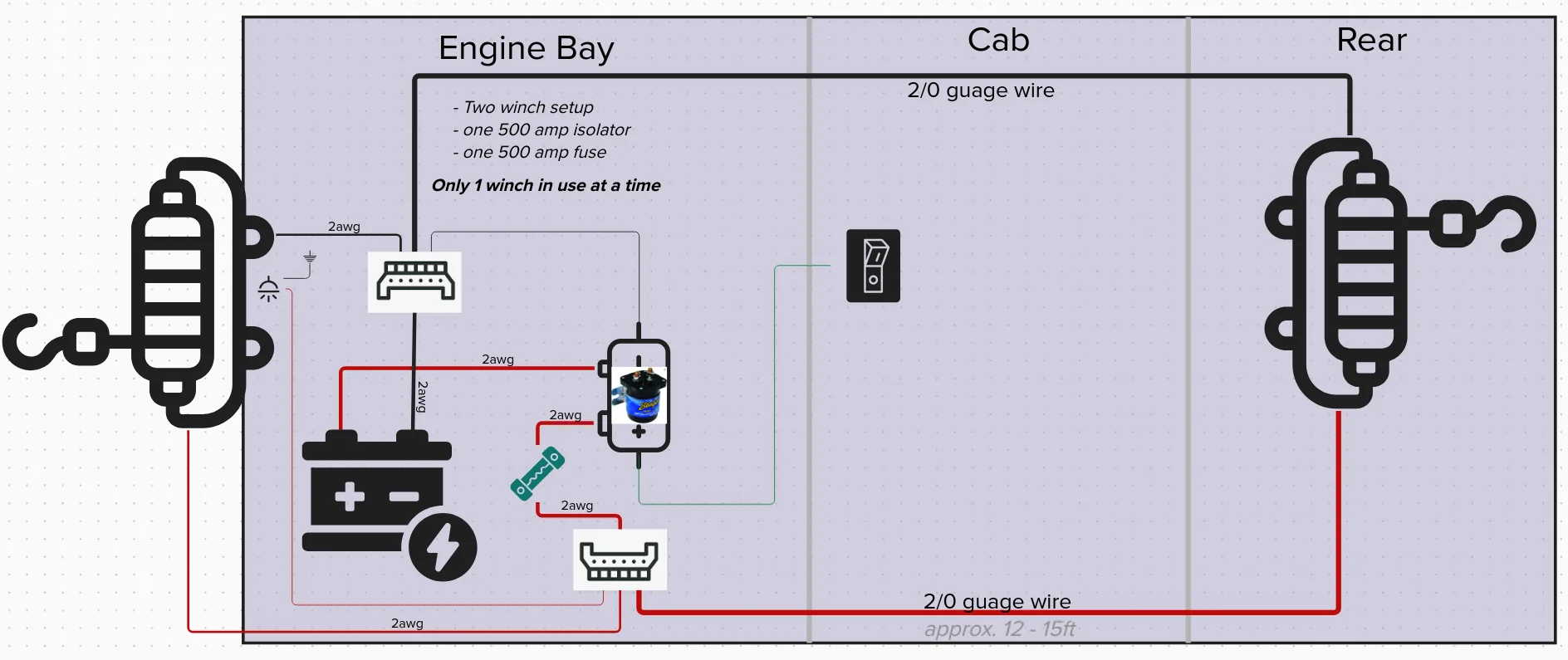 Ford Bronco Two Winch wiring diagram Screenshot from 2025-12-16 20-14-35