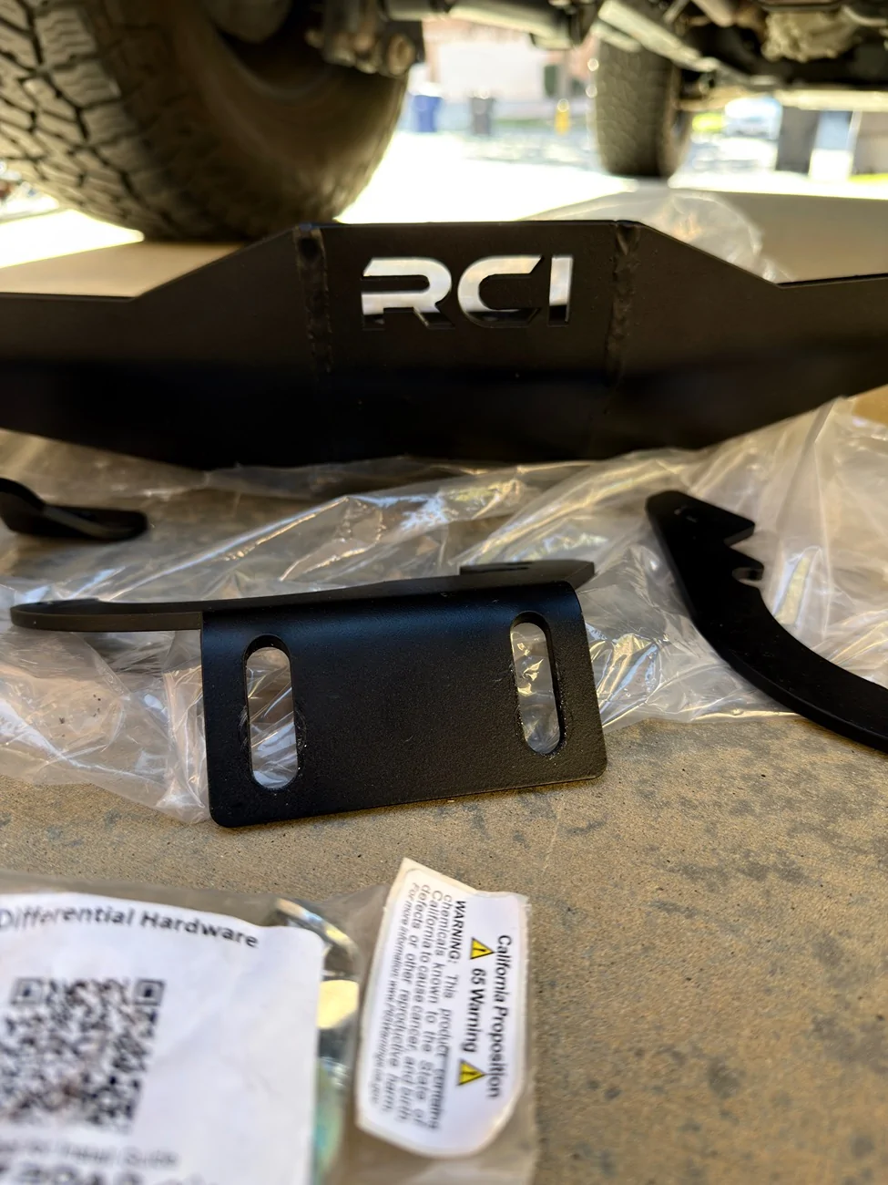 Ford Bronco RCI differential skid plate IMG_0942