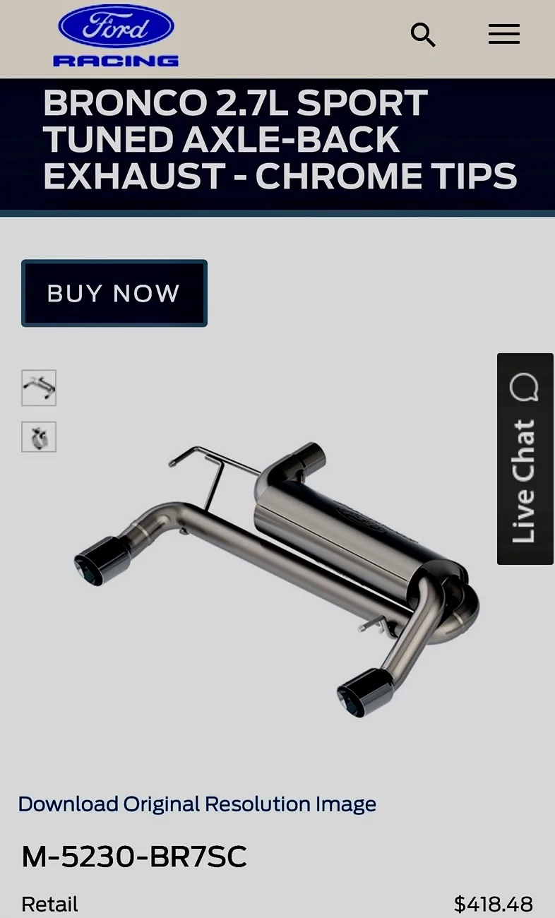 Ford Bronco Exhaust Systems IMG_6050