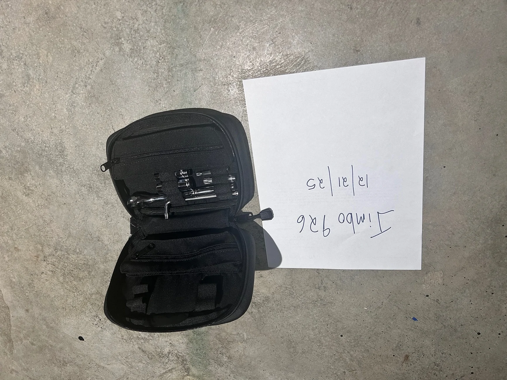 Ford Bronco 2 Door panel storage bag/factory tool kit IMG_5873