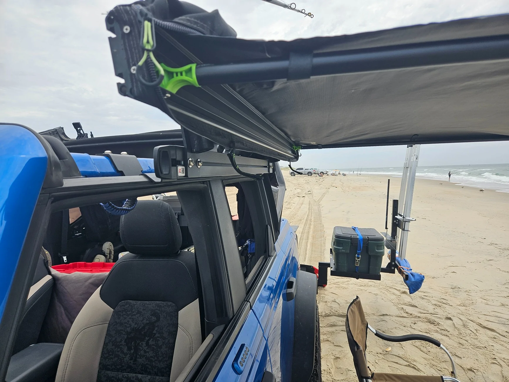 Ford Bronco Bronco Accessory Side Rail for Soft Top.  Mount Awnings, Shower Encl and more - Still open top - NEW LOWER PRICE! (X-Rack) 20250613_115206