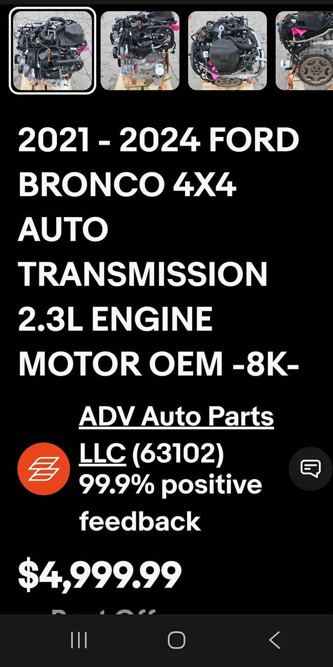 Ford Bronco 2021 | 2.3 - Hole Found in engine block cylinder unnamed