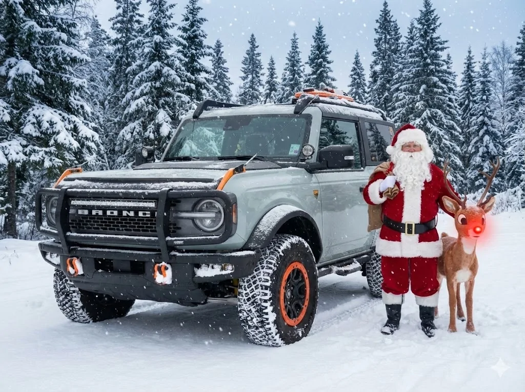 Ford Bronco Merry Christmas Bronco Christmas
