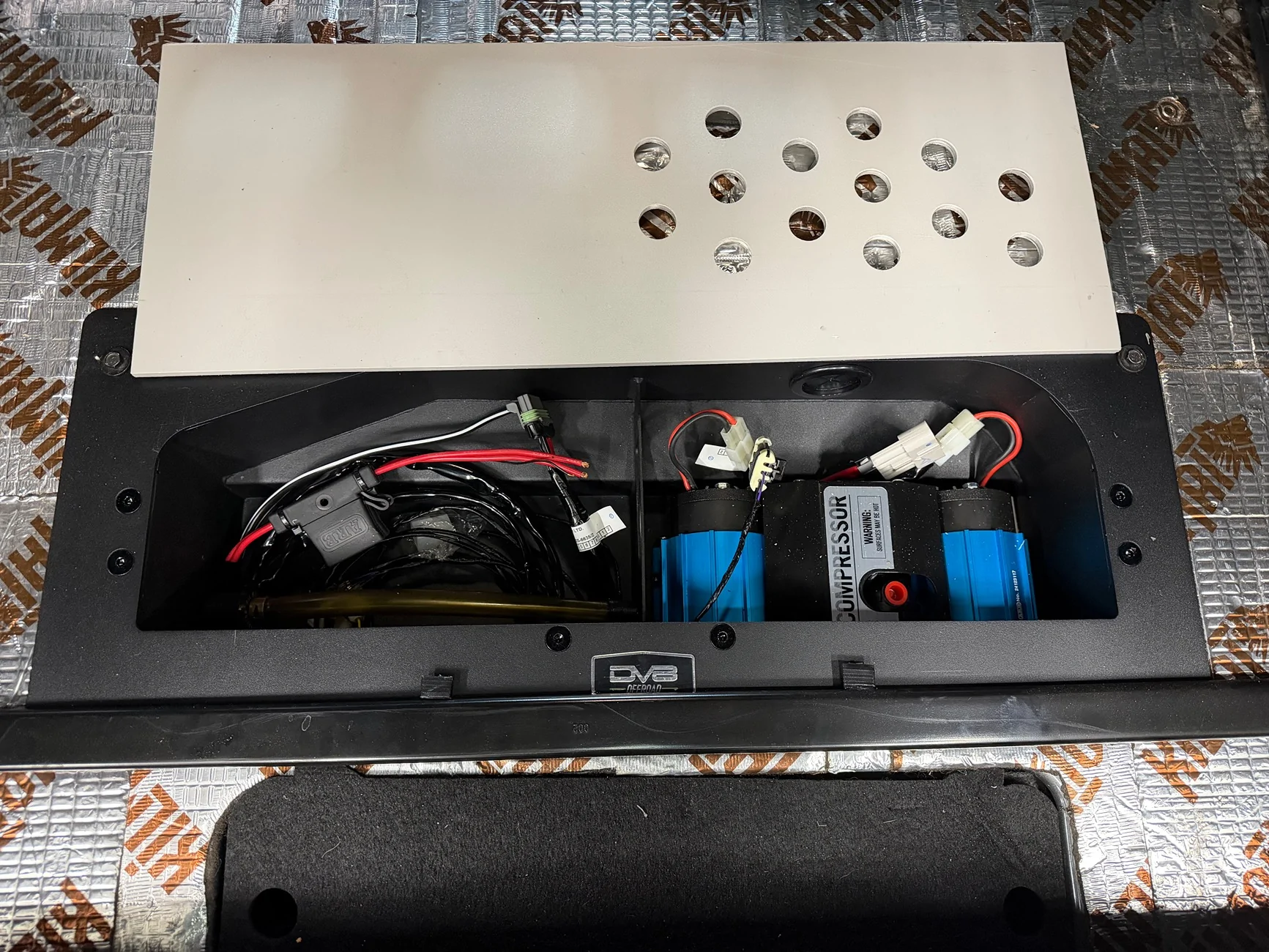 ARB Twin Compressor and the DV8 rear storage mount kit | Bronco6G