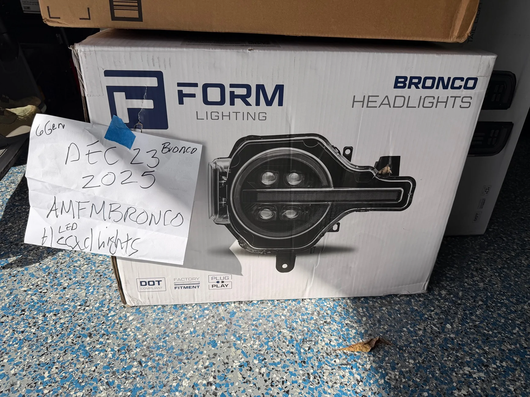 Ford Bronco LED HEADLIGHTS LIKE NEW FORM LIGHTING $500 IMG_0545
