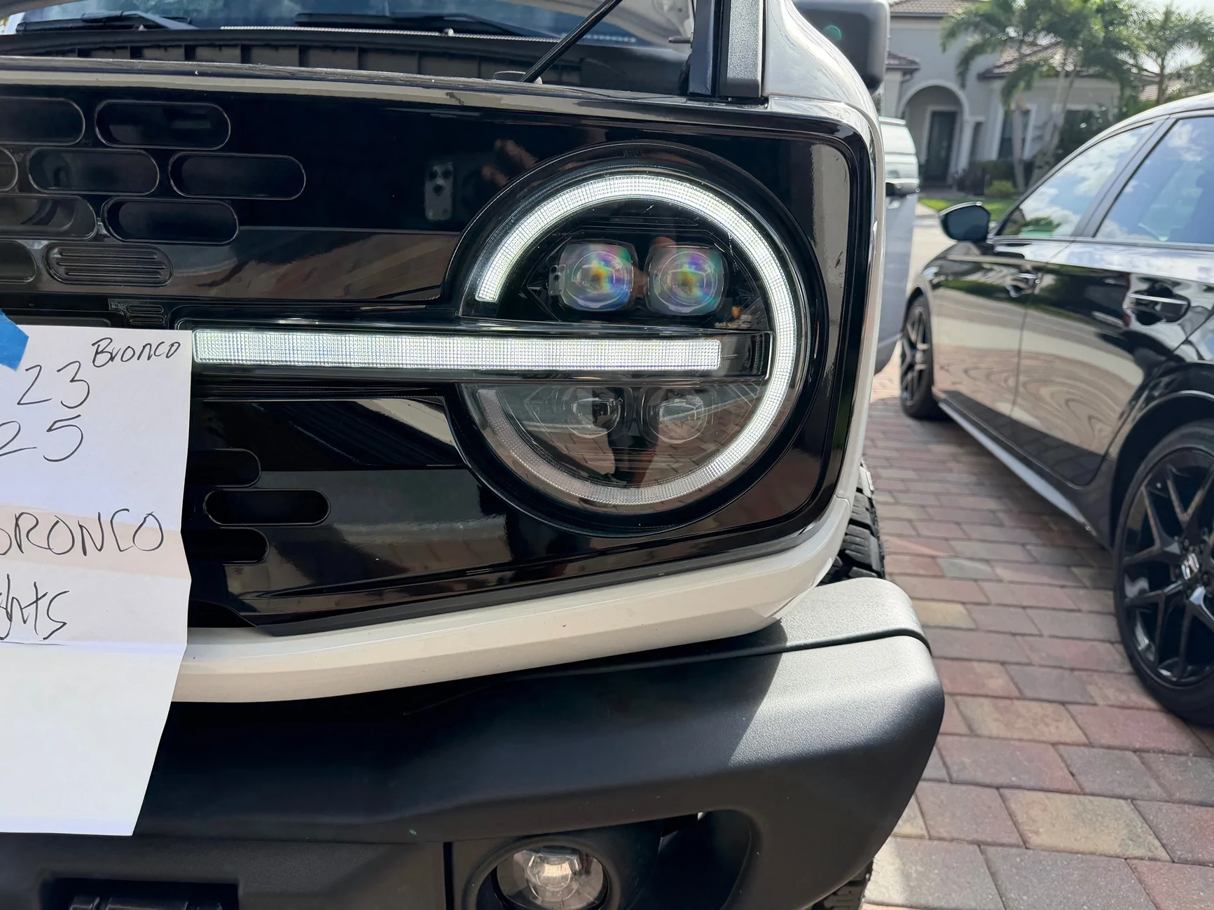 Ford Bronco LED HEADLIGHTS LIKE NEW FORM LIGHTING $500 IMG_0533
