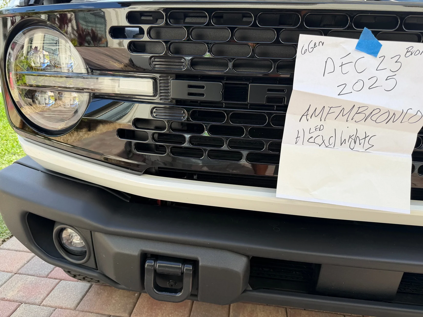 Ford Bronco LED HEADLIGHTS LIKE NEW FORM LIGHTING $500 IMG_0531