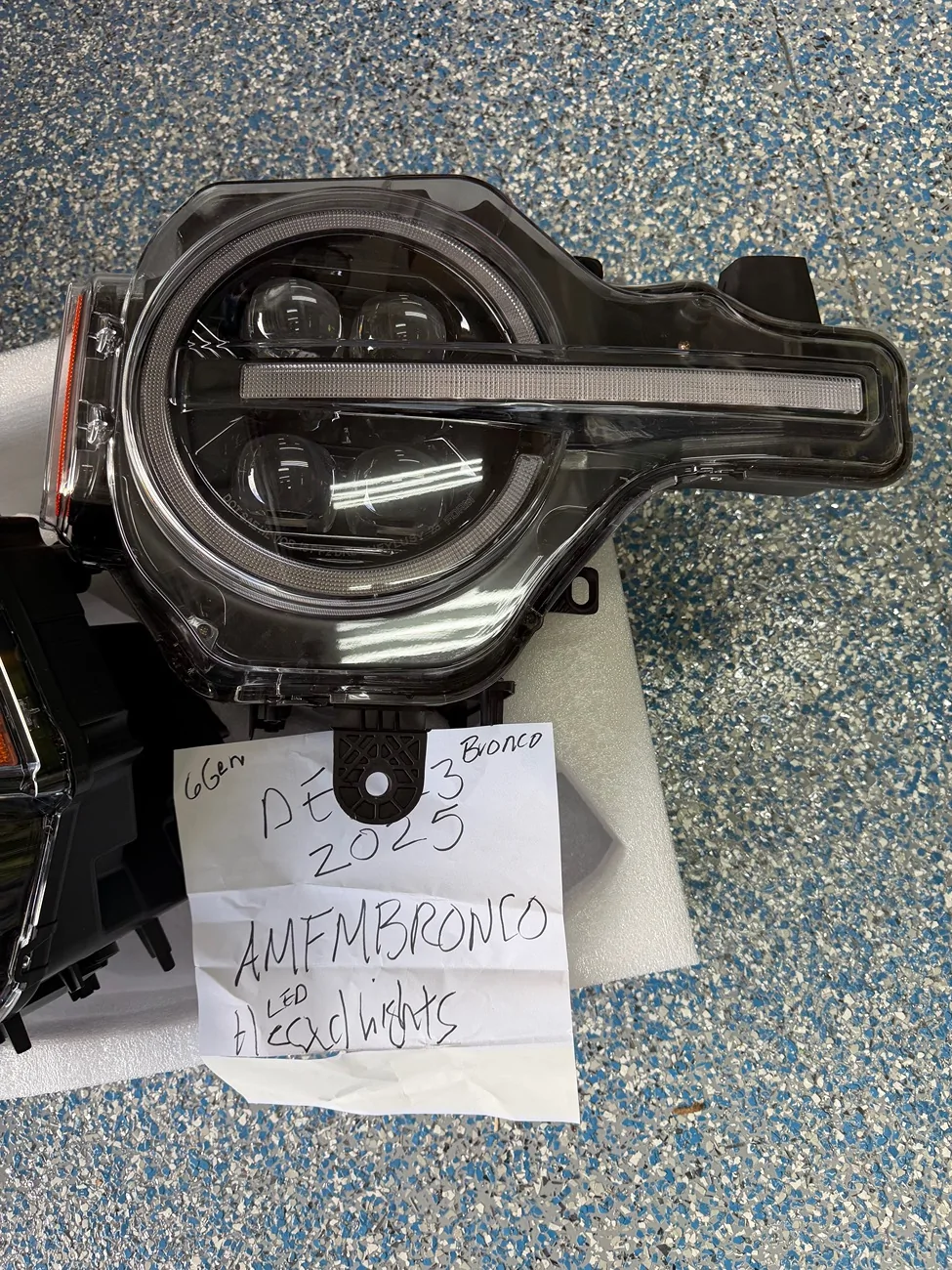 Ford Bronco LED HEADLIGHTS LIKE NEW FORM LIGHTING $500 IMG_0535