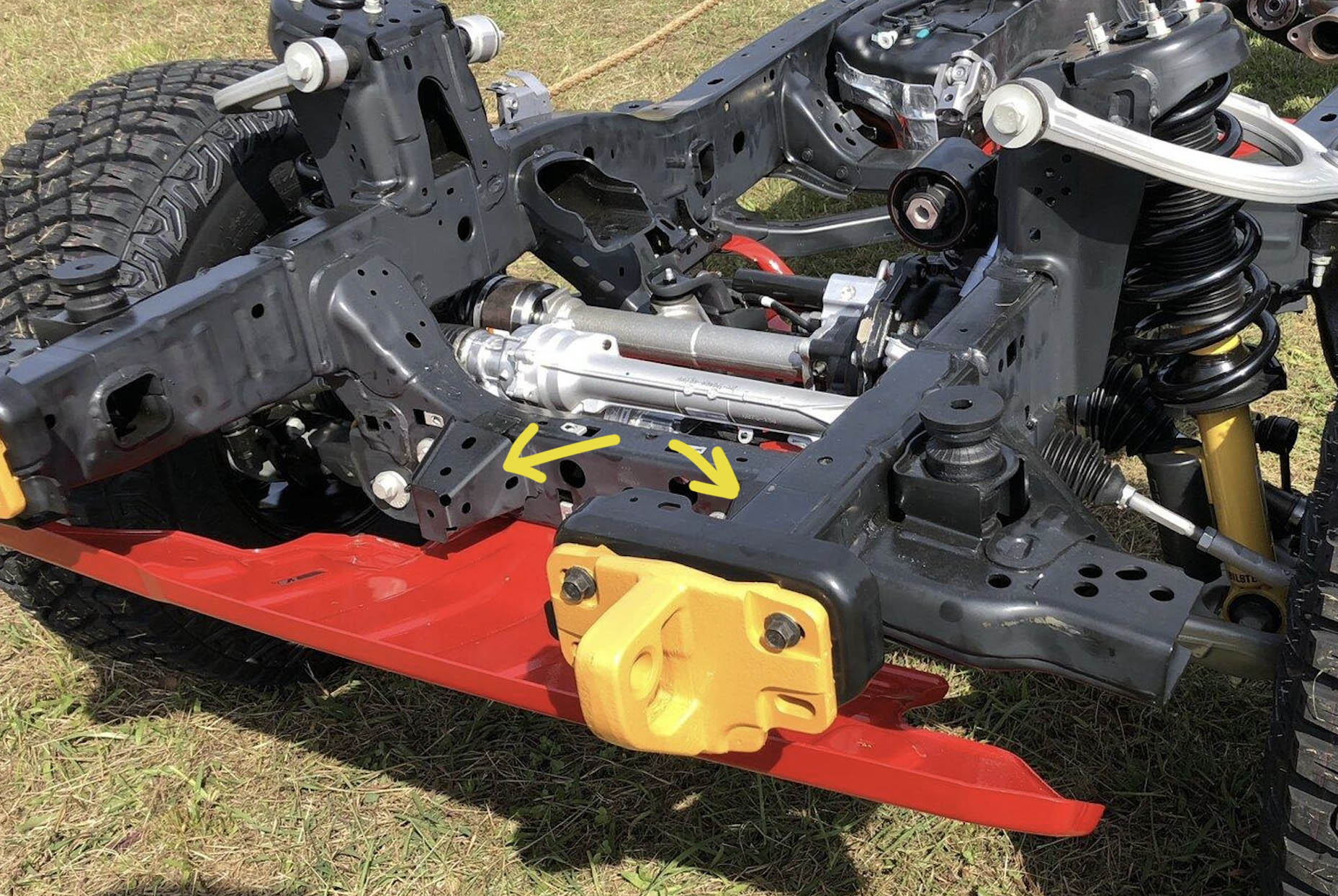 Ford Bronco What are these front frame brackets? mounts
