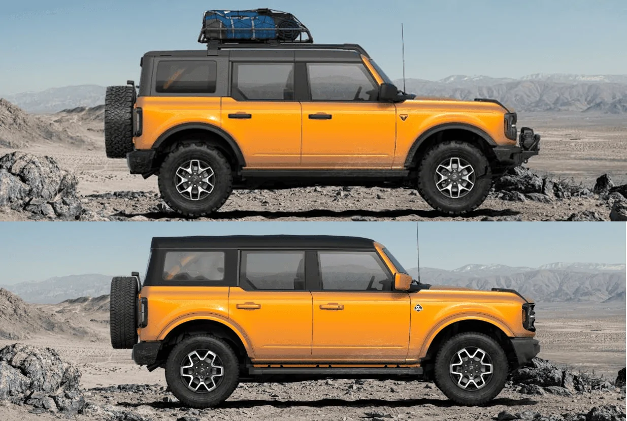 Ford Bronco Why does the 4-Dr look so long? 1610570956447