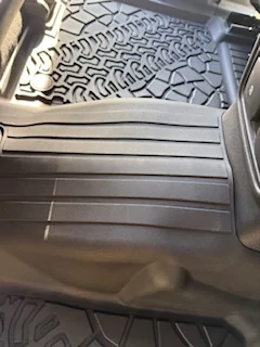 Ford Bronco 3Wliners floor mats, seat back liner, cargo area liner and pet seat cover review IMG_8725